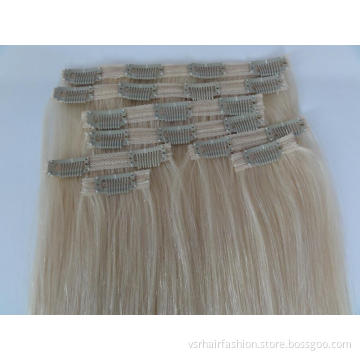 Remy Hair Extension, Remy Human Hair Clip in Hair Extension (P27/613) , Virgin Human Hair Extension, Remy Hair